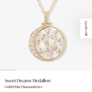 Melinda Maria sweet dreams Medallion gold necklace